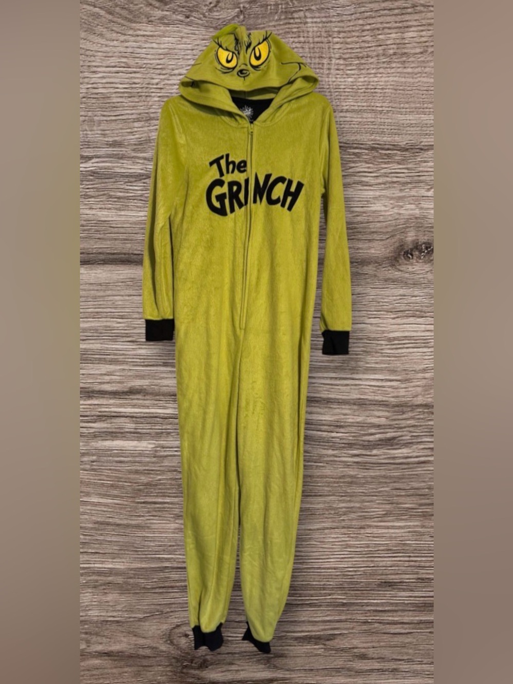 NWT Grinch Union Suit Pajamas One Piece Costume Mens Womens